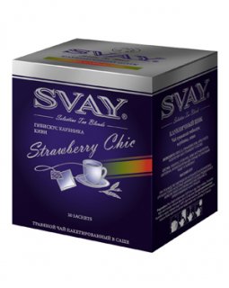 Чай Svay Strawberru Chic (Клубничный шик) (20 саше по 2гр.)