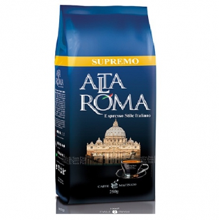 Alta Roma Supremo (Альта Рома Супремо), кофе молотый (250г) , вакуумная упаковка