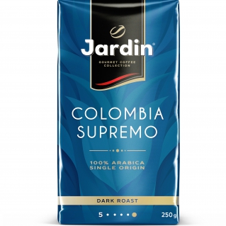 Кофе молотый Jardin Colombia Supremo (Жардин Колумбия Супремо) , 250 г., вакуумная упаковка