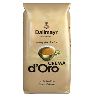 Кофе в зернах Dallmayr Crema D'Oro (Даллмайер Крема д.Оро), кофе в зернах (1кг), кофе в офис, вакуумная упаковка