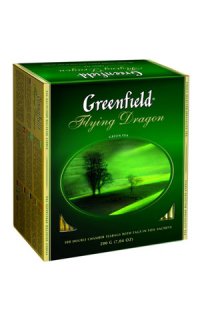 Чай зеленый Greenfield Flying Dragon пакетированный 100 пакетиков в упаковке