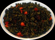 Чай зеленый  Земляника со сливками, 500 г, фольгированный пакет, крупнолистовой зеленый ароматизированный чай