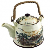 Чайник для чая Императорский домик с бамбуковой ручкой, 800 мл