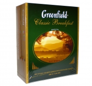 Чай черный Greenfield Classic Breakfast пакетированный 100 пакетиков в упаковке