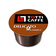 Кофе в капсулах Totti Caffe Delicato формата Lavazza Blue (Тотти Кафе Деликато), упаковка 100 капсул по 8 г
