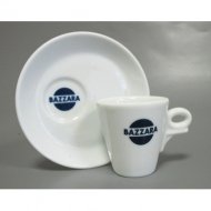Кофейная пара Bazzara, чашка (50мл) + блюдце со смещенным центром. Итальянский фарфор